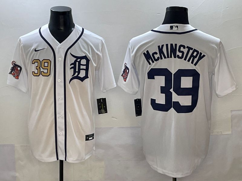 Men 2025 Detroit Tigers #39 Mckinstry White Game Nike MLB Jersey style 5
